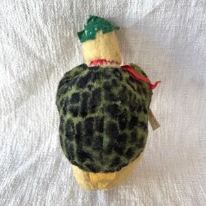 Antique 1930s GUND Turtle Plush Made in Manhattan American‎ Folk Art Stuffed Toy